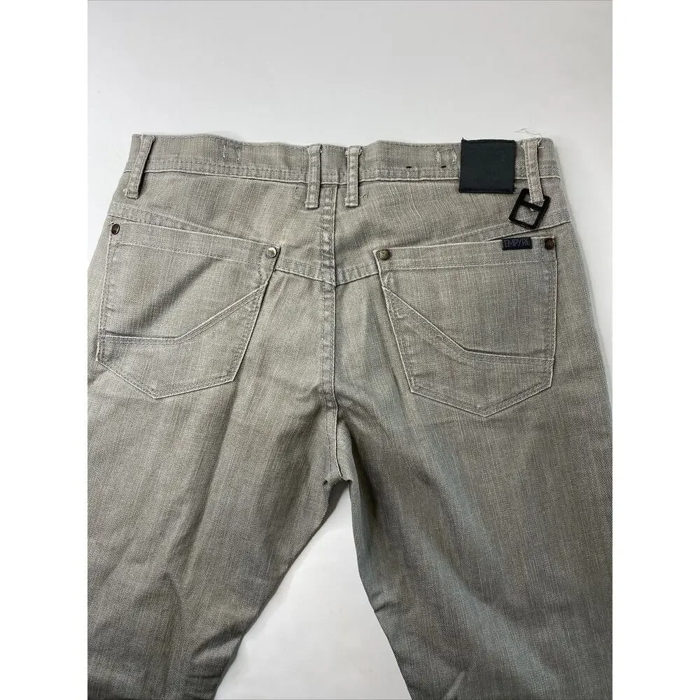 Empyre Mens Size 30 Washed Gray Jeans
